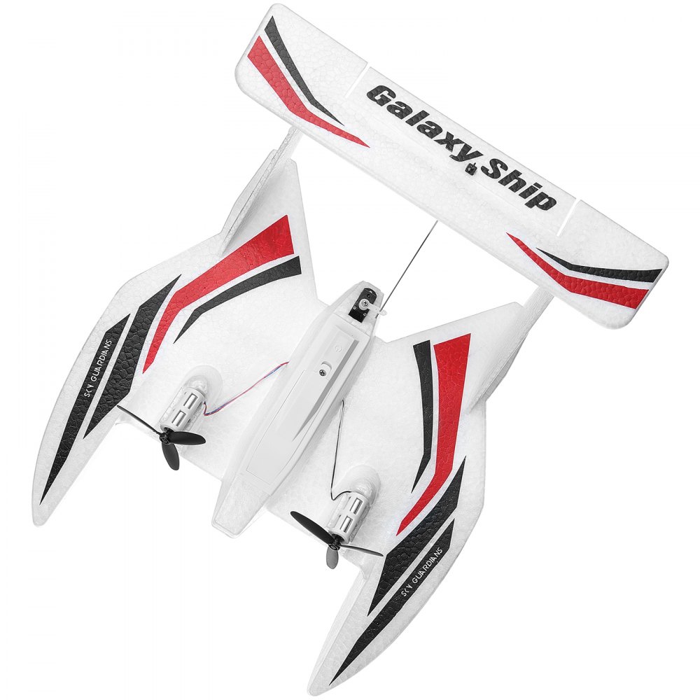 VEVOR RC-fly, 2,4 GHz 3-kanals fjernbetjent flyvemaskine med 6-akset gyrostabilisator, klar til at flyve amfibieflyflylegetøj med 2 batterier, let at flyve RC-svævefly til voksne, børn, begyndere og drenge