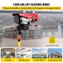 VEVOR Electric Hoist, 1320LBS Electric Winch, Steel Electric Lift, 110V Electric Hoist With Remote Control & Single/Double Slings For Lifting In Factories, Warehouses, Construction Site, Mine Filed