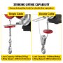 VEVOR Electric Hoist,1320 lbs Electric Winch, Electric Lift with Wireless Remote Control System, Zinc-Plated Steel Wire Electric Hoist Crane, Electric Cable Hoist w/Straps and Emergency Stop Switch