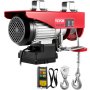 VEVOR Electric Hoist,1320 lbs Electric Winch, Electric Lift with Wireless Remote Control System, Zinc-Plated Steel Wire Electric Hoist Crane, Electric Cable Hoist w/Straps and Emergency Stop Switch