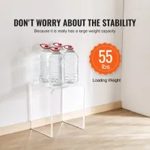 VEVOR Acrylic End Table, C-Shaped Lucite Side Table, Clear Acrylic Side Table for Drink, Food, Snack used in Living Room, Bedroom, and Study