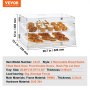 VEVOR Pastry Display Case, 2-tiers kommerciel bordplade Bagery Display Case, Acryl Display Box med bagdørsadgang og flytbare hylder, Hold frisk til Donut Bagels Cake Cookie, 20,7"x13,2"x11,9