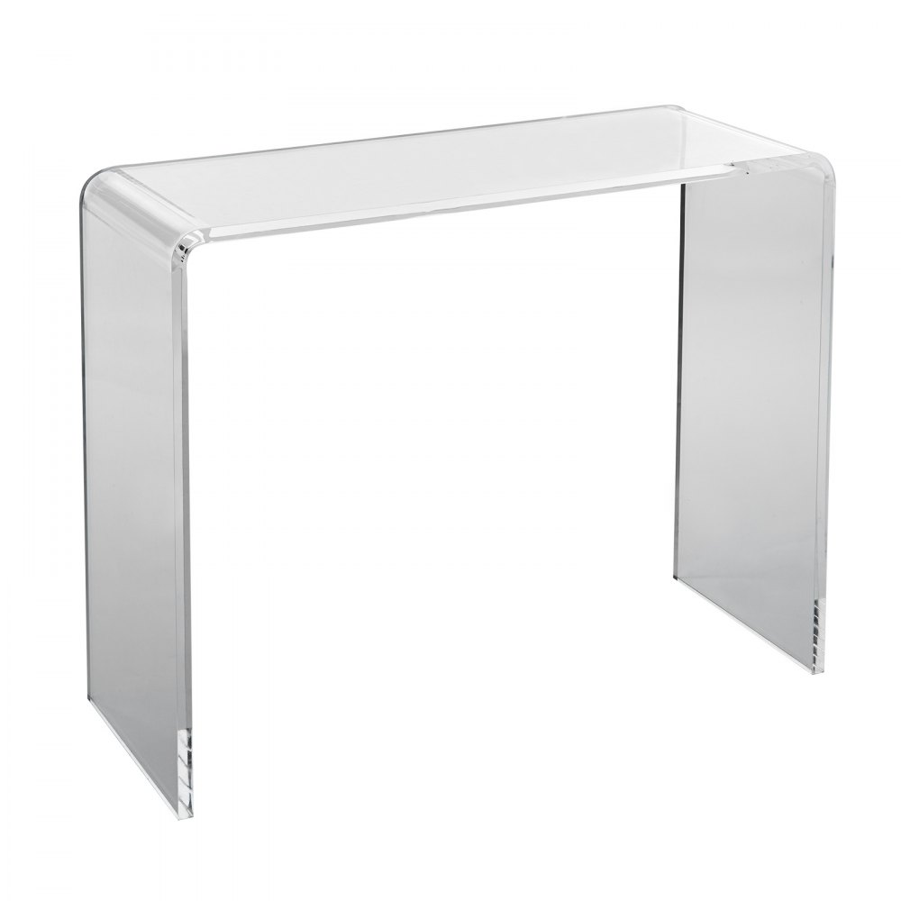 VEVOR Acrylic Console Table, Clear Acrylic End Table, Transparent Acrylic Side Table 37.95x15x29.13 inch, for Foyer, Living Room, Dining Room