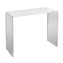 VEVOR Acrylic Console Table, Clear Acrylic End Table, Transparent Acrylic Side Table 37.95x15x29.13 inch, for Foyer, Living Room, Dining Room