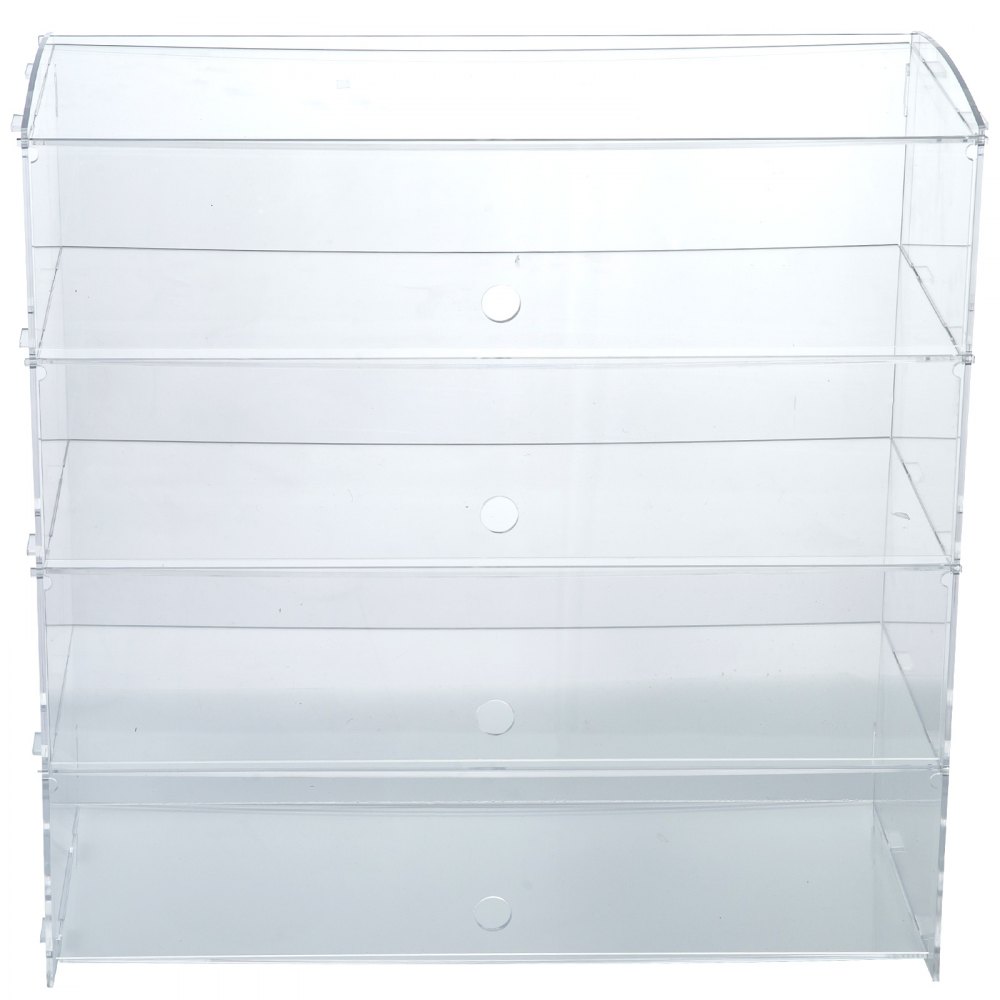 Acrylic Display Cabinet 4 Shelves L52 x W24 x H49cm Clear Cupcake Bakery PRO