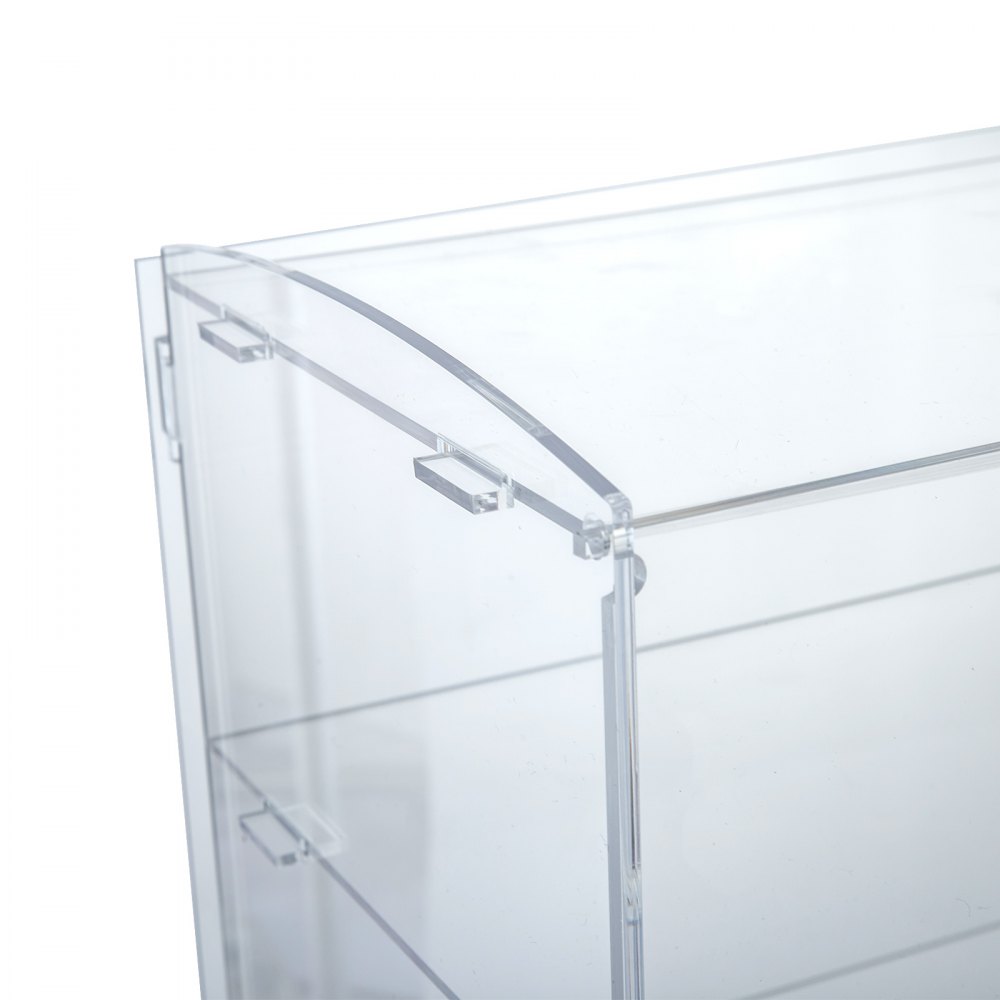 Acrylic Display Cabinet 4 Shelves L52 x W24 x H49cm Clear Cupcake Bakery PRO