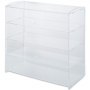 Acrylic Display Cabinet 4 Shelves L52 x W24 x H49cm Clear Cupcake Bakery PRO