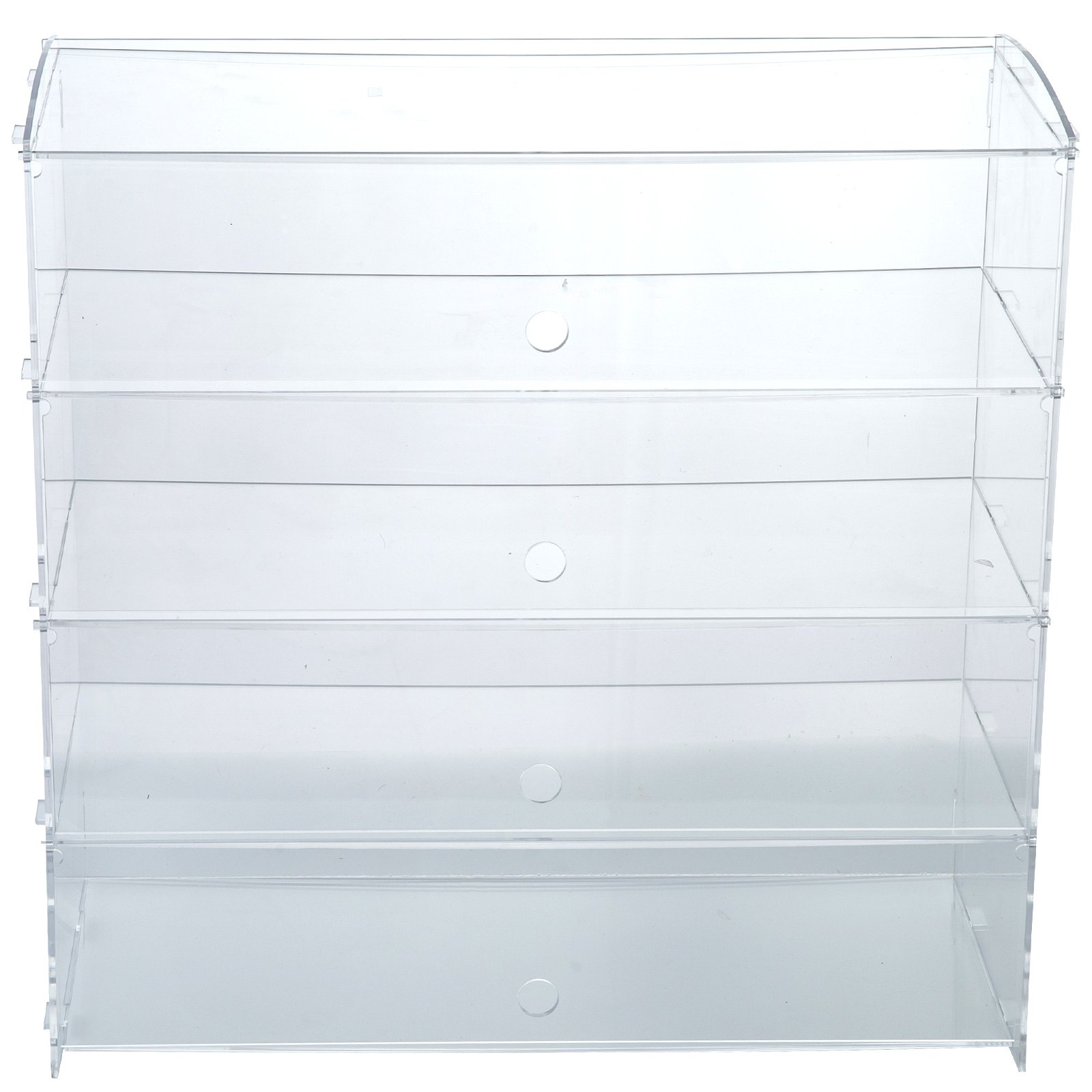Acrylic Display Cabinet 4 Shelves L52 x W24 x H49cm Clear Cupcake Bakery PRO
