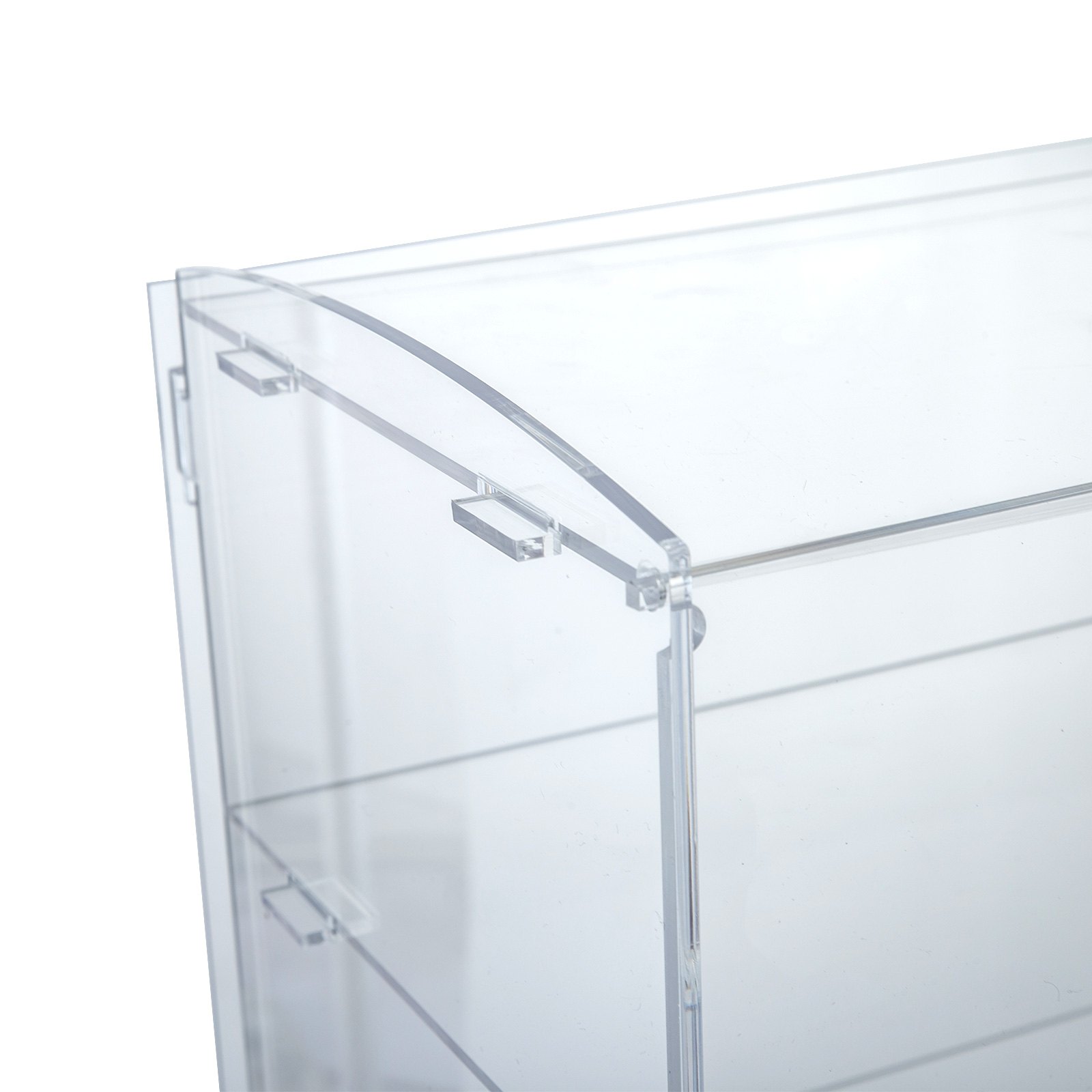 Acrylic Display Cabinet 4 Shelves L52 x W24 x H49cm Clear Cupcake Bakery PRO