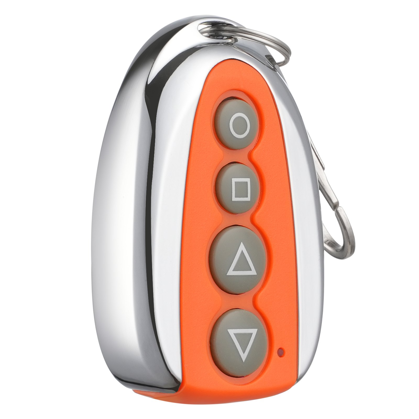 VEVOR Gate Opener Remote, 131 ft Gate Remote Control, 4 Button Automatic Gate Opener Remote, Gate Remote Control Multicode, Electric Rolling Driveway Gate Opener Closer Security Kit Remote, Orange