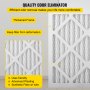 Vevor Filter Replacement Set 16" X 16" Pleated 12pcs Merv 8 Air Filtration White