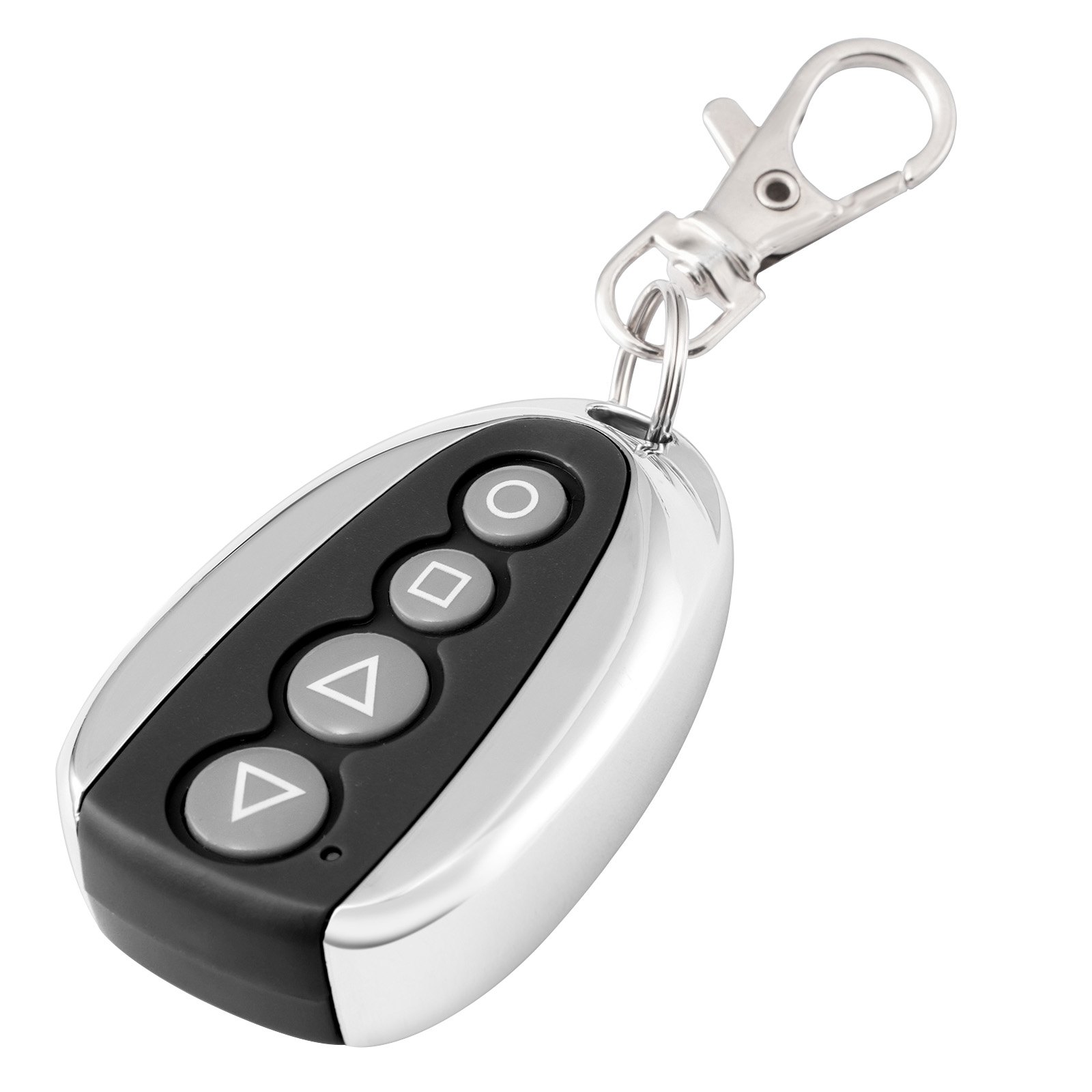 VEVOR gate remote control with metal clip and protective cover.