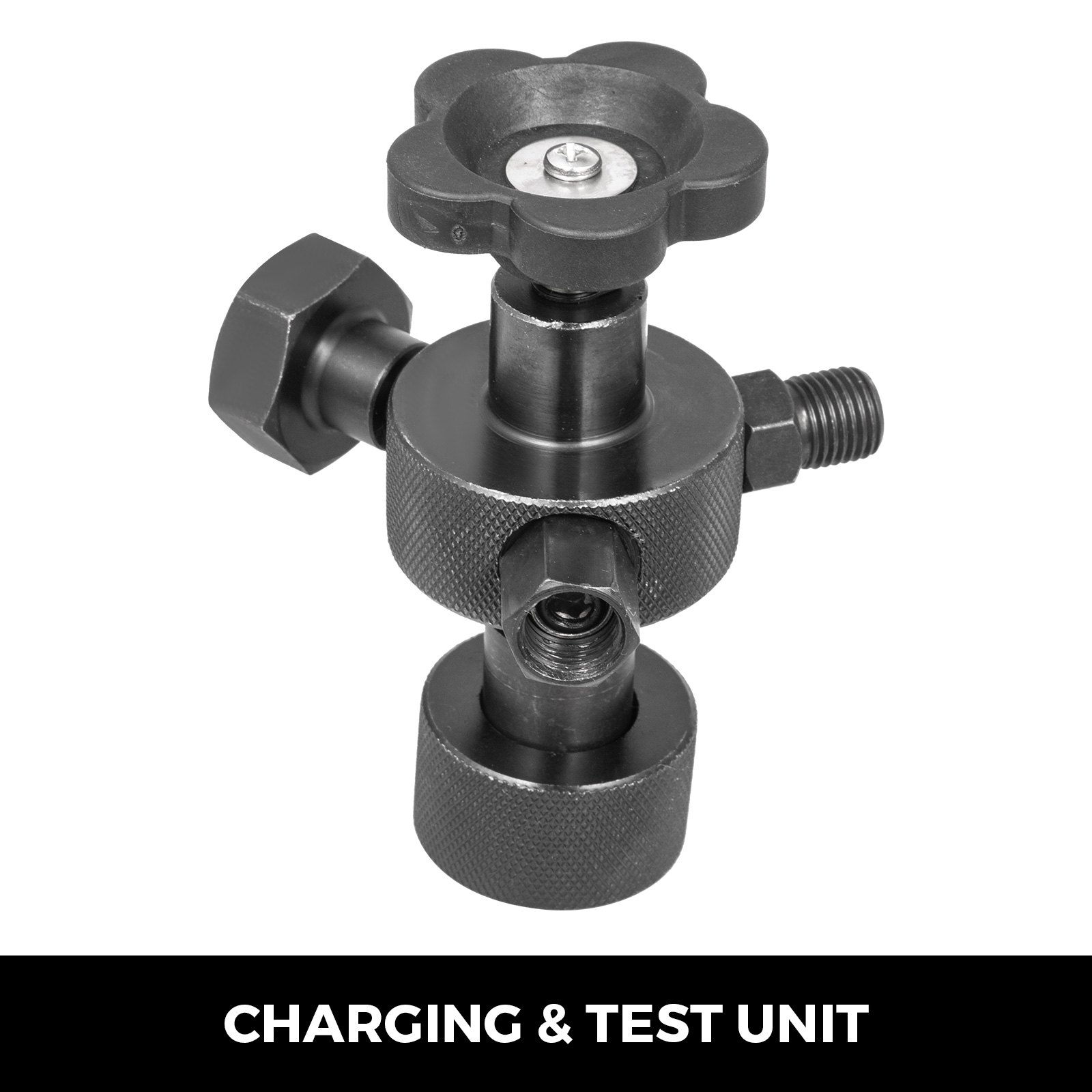 VEVOR Hydraulic Pressure Test Kit 0-400BAR/6000PSI Hydraulic Pressure Gauge with 6.56ft/2m Charging Hose for Nitrogen Charging Hydraulic Accumulator Pressure Test Kit