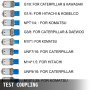 Hydraulic Pressure Test Kit Gauges 10000psi For Excavator Construction Machinery