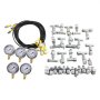 VEVOR hydraulic pressure test kit with gauges, hoses, and fittings for accurate hydraulic system testing.