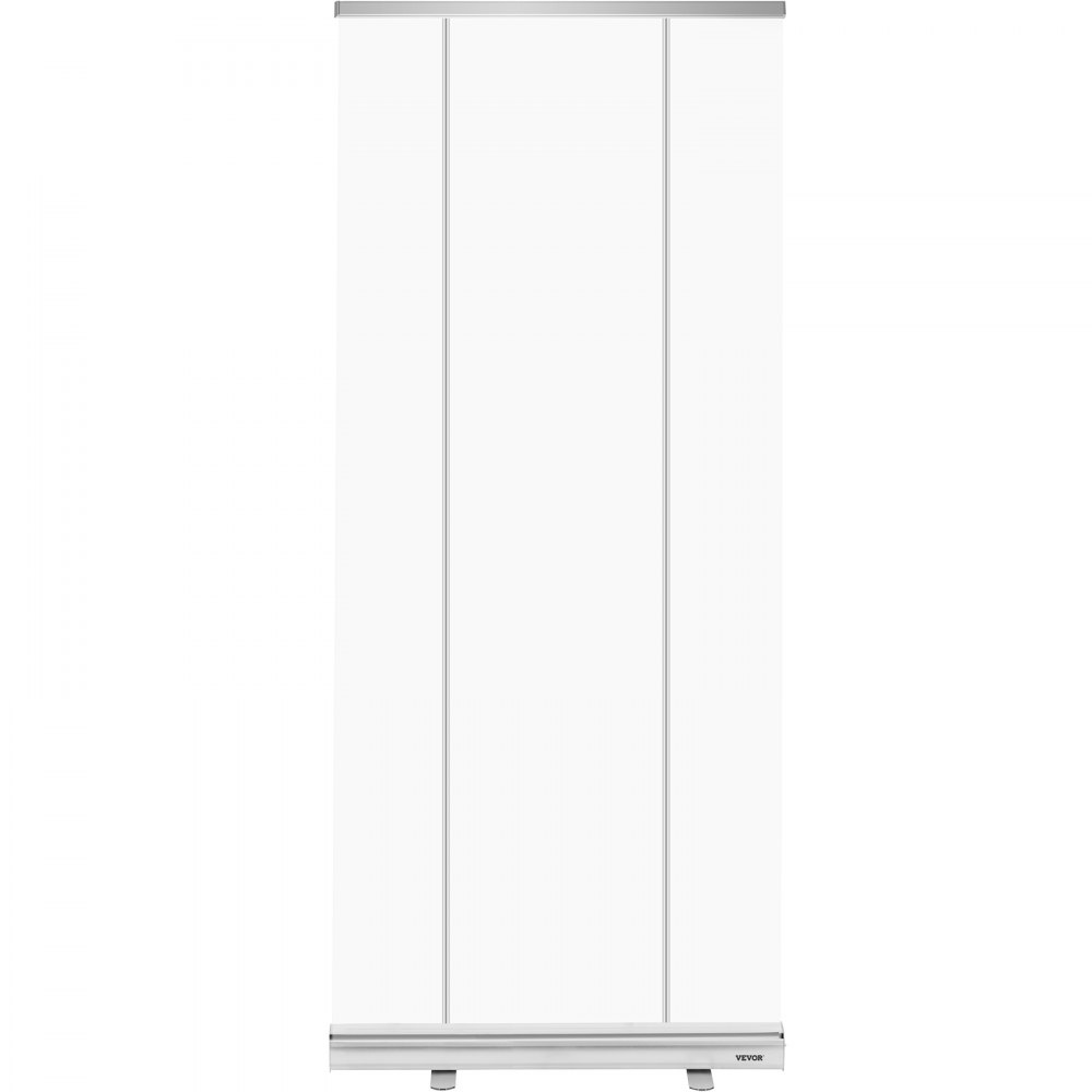 VEVOR Floor Standing Sneeze Guard, 48"x80" Roll Up Banner Stand, Portable Pull-Out Standing Divider, Stand Roll Up Banner for Cafe, Office, Cashier, Store, Restaurant, Classroom and Receptionist