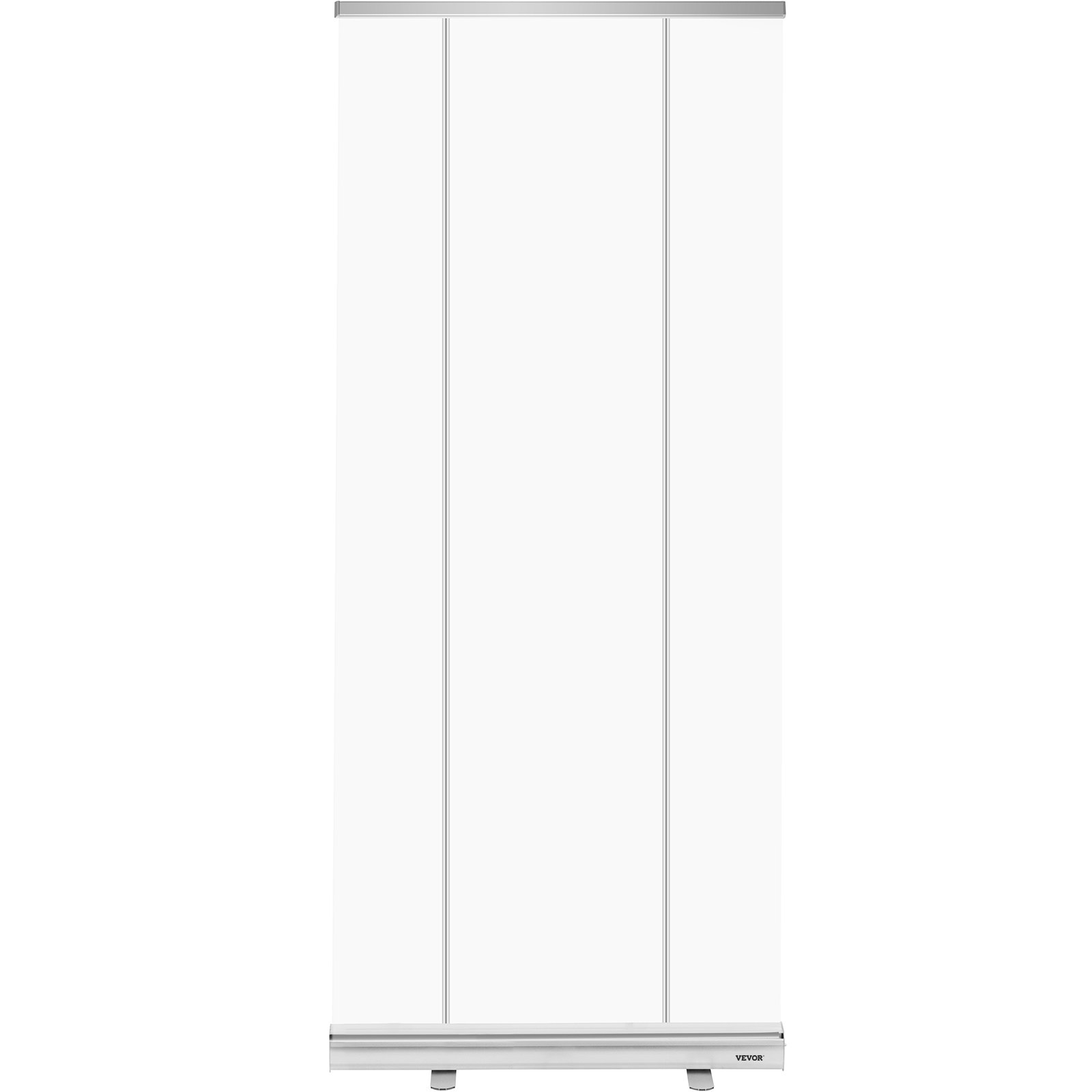 VEVOR Floor Standing Sneeze Guard, 48"x80" Roll Up Banner Stand, Portable Pull-Out Standing Divider, Stand Roll Up Banner for Cafe, Office, Cashier, Store, Restaurant, Classroom and Receptionist