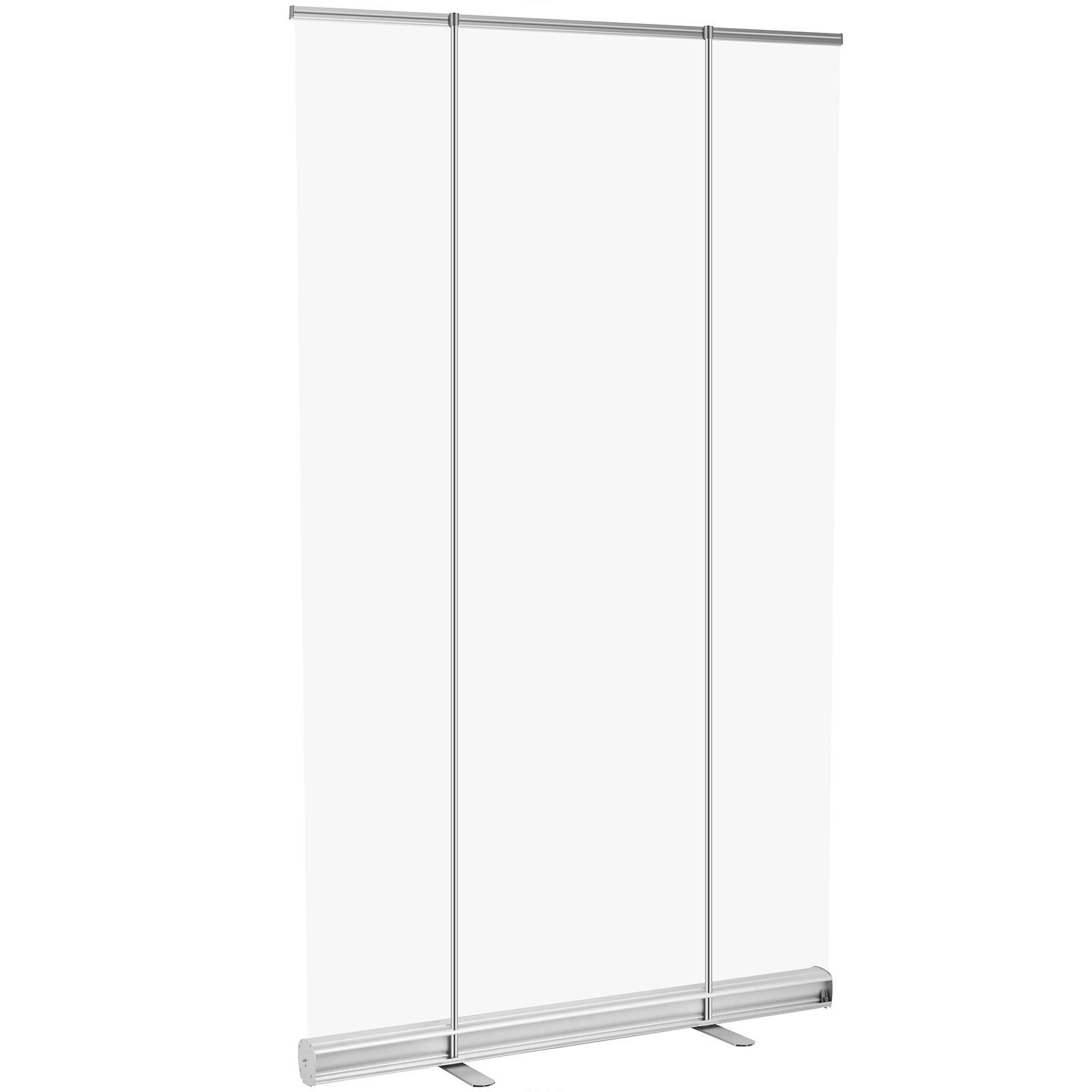VEVOR Floor Standing Sneeze Guard, 48"x80" Roll Up Banner Stand, Portable Pull-Out Standing Divider, Stand Roll Up Banner for Cafe, Office, Cashier, Store, Restaurant, Classroom and Receptionist