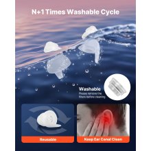 Concert Ear Plugs 2 Pairs High Fidelity SNR 27 dB Silicone Music Earplugs