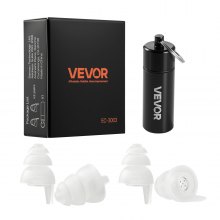 Concert Ear Plugs 2 Pairs High Fidelity SNR 27 dB Silicone Music Earplugs