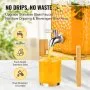 VEVOR Drink Dispenser 1.5 Gal Beverage Dispenser for Parties Glass with Stand