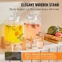 VEVOR Drink Dispenser 1.5 Gal Beverage Dispenser for Parties Glass with Stand