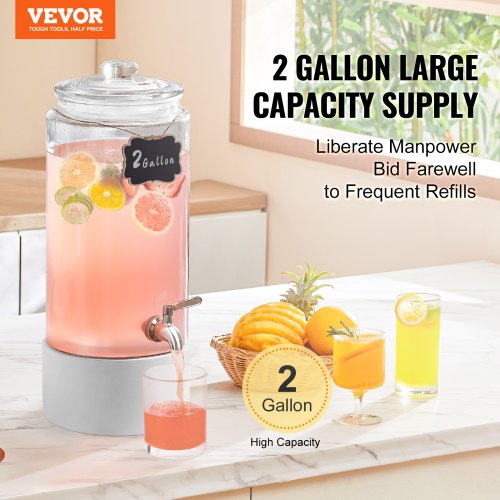 Distributeur Boissons Verre 5L Distributeur De Boissons En Verre 5L Avec Robinet - Support En Bambou, Acier Inox, Pour Cocktails, Jus, Eau Fontaine A Punch Distributeur Boissons Verre 5L Distributeur De Boissons En Verre 5L Avec Robinet - Support En Bambou, Acier Inox, Pour Cocktails, Jus, Eau Fontaine A Punch