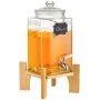 VEVOR Beverage Dispenser, 1.5 Gallon/5.7 L Drink Dispensers for Parties, Glass Juice Dispenser with Stand, Stainless Steel Spigot, Iced Tea Lemonade Juice Water Dispenser, for Restaurants, Hotels, Parties
