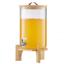 Drink Dispenser 2.2 Gal Beverage Dispenser for Parties Glass with Stand