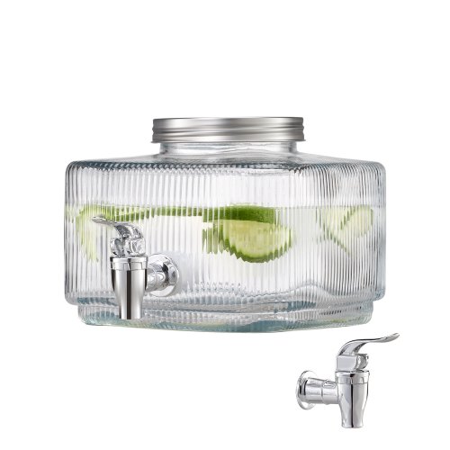 Drink Dispenser 0.8 Gal Beverage Dispenser for Parties Glass with Spigot