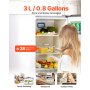 Drink Dispenser 0.8 Gal Beverage Dispenser for Parties Glass with Spigot