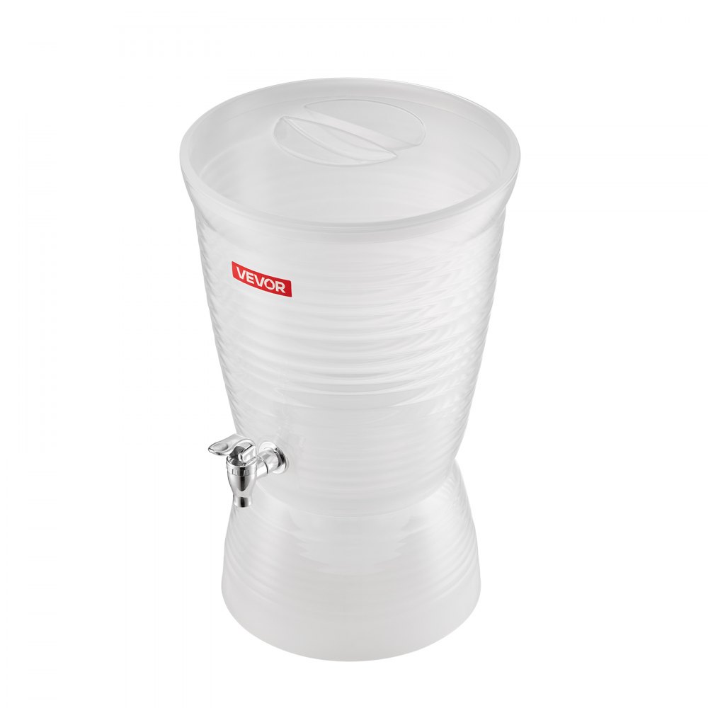 Dispensador de bebidas VEVOR de 10 litros para fiestas, dispensador de jugo de plástico con grifo y cámara de hielo, dispensador de agua para té helado, limonada, jugo, para restaurantes, hoteles y fiestas.