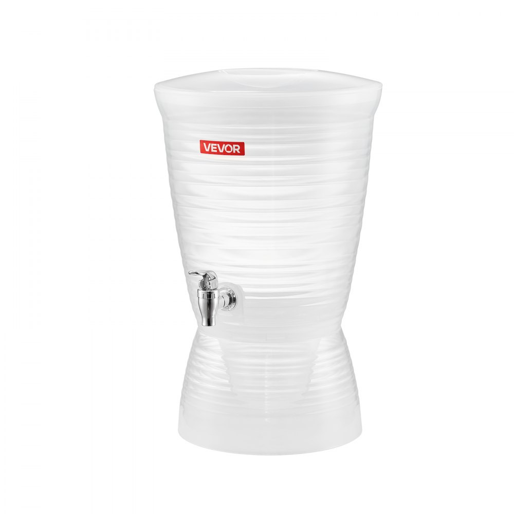 Dispensador de bebidas VEVOR de 10 litros para fiestas, dispensador de jugo de plástico con grifo y cámara de hielo, dispensador de agua para té helado, limonada, jugo, para restaurantes, hoteles y fiestas.