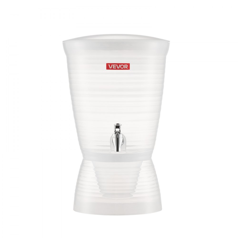 Dispensador de bebidas VEVOR de 10 litros para fiestas, dispensador de jugo de plástico con grifo y cámara de hielo, dispensador de agua para té helado, limonada, jugo, para restaurantes, hoteles y fiestas.