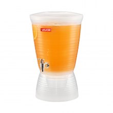Drink Dispenser 2.64 Gal Beverage Dispenser for Parties Plastic with Spigot