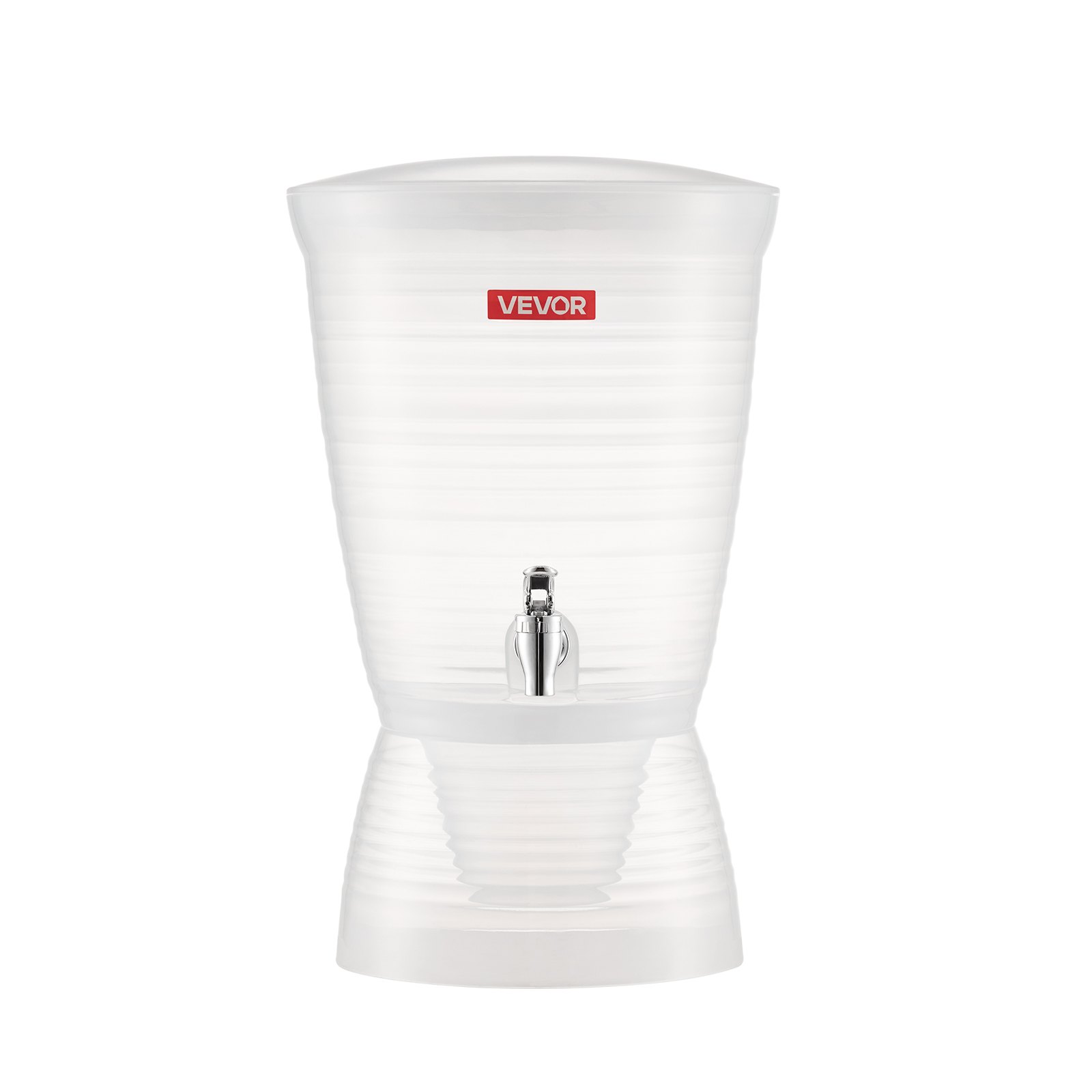 VEVOR Beverage Dispenser, 2.64 Gallon Drink Dispenser for Parties, Plastic Juice Dispensers with Spigot Ice Chamber, Iced Tea Lemonade Juice Water Dispensers, for Restaurants, Hotels, Parties