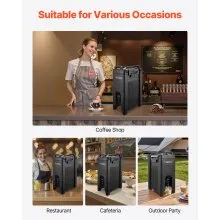 Insulated Hot and Cold Beverage Dispenser 5Gal/19L Drink Server Pack of 2