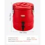 VEVOR Insulated Beverage Dispenser, 3 Gal/11.4L Thermal Hot and Cold Drink Server Dispenser with Spigot, Food-Grade Cooler Jug with 304 Stainless Steel Interior, for Tea Coffee Restaurant Outdoor