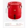 VEVOR Insulated Beverage Dispenser, 8 Gal/30.3L Thermal Hot and Cold Drink Server Dispenser with Spigot, Food-Grade Cooler Jug with 304 Stainless Steel Interior, for Tea Coffee Restaurant Outdoor