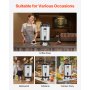 Insulated Beverage Dispenser for Hot & Cold Drinks 2 Gal Stainless Steel