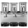 VEVOR Commercial Cold Beverage Dispenser Stainless Steel Fruit Juice Beverage Dispensers 3 Tanks 36.3 L Ice Tea Drink Dispenser Equipped with Thermostat Controller