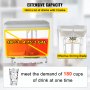 VEVOR 110V Commercial Beverage Dispenser,14.25 Gallon 54L 3 Tanks Juice Dispenser Commercial,18 Liter Per Tank 350W Stainless Steel Food Grade Material Ice Tea Drink Dispenser Equipped with Thermostat Controller