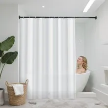 VEVOR Shower Curtain Liner 8G PEVA Shower Liner 72 x 72 in for Bathroom Showers
