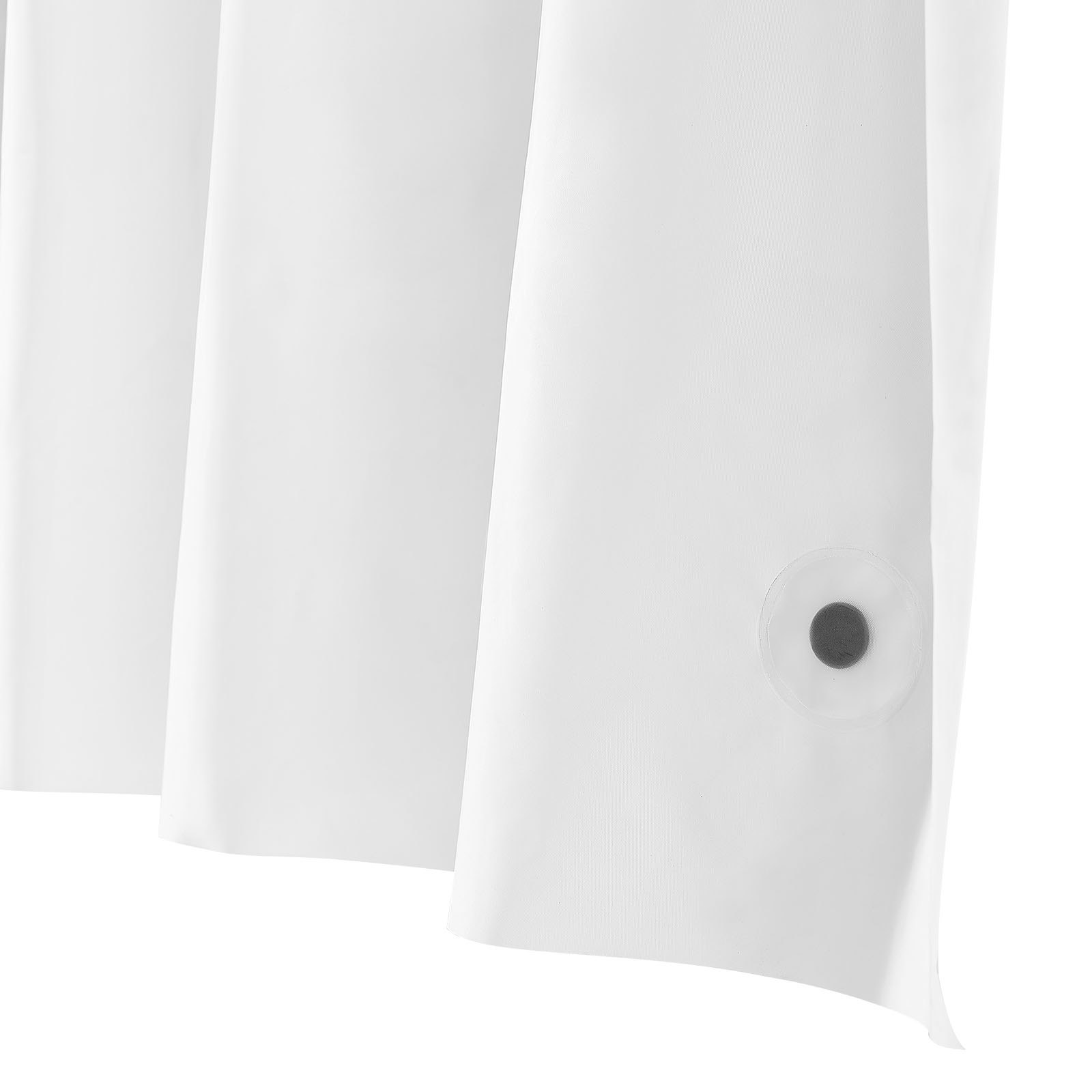 VEVOR Shower Curtain Liner, 8G Heavy-Duty PEVA Shower Liner, 2-Pack Waterproof Plastic Liners with 3 Magnets and 12 Rust-Resistant Metal Grommet, for Bathroom Showers & Bath Tubs, 72 x 72 in (White)