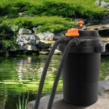 VEVOR Bio Pressure Pond Filter, Up to 2000 Gallons, with 13W UV-C Light, 1840 GPH, Pressurized Biological Pond Filter System Filtration Equipment for Fountain Pool, Koi Fish Aquarium Tank Garden Water