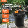 VEVOR Bio Pressure Pond Filter, Up to 1600 Gallons, with 13W UV-C Light, 1580 GPH, Pressurized Biological Pond Filter System Filtration Equipment for Fountain Pool, Koi Fish Aquarium Tank Garden Water