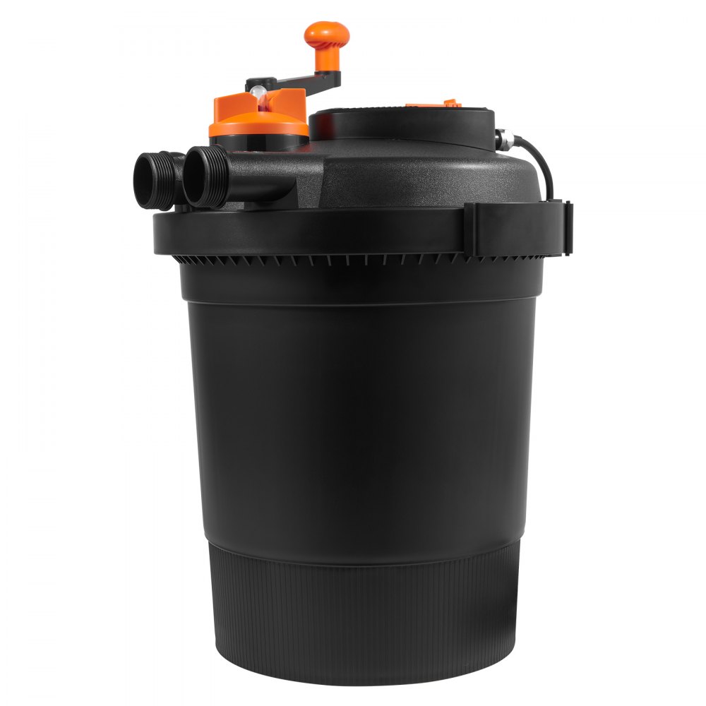 VEVOR Bio Pressure Pond Filter, Up to 3200 Gallons, with 13W UV-C Light, 2630 GPH, Pressurized Biological Pond Filter System Filtration Equipment for Fountain Pool, Koi Fish Aquarium Tank Garden Water