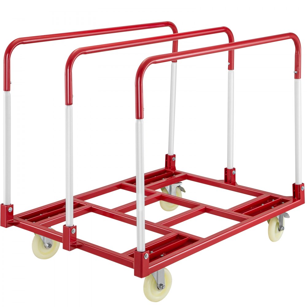 Panel Mover - 5'' Swivel Casters, Steel Panel Cart Dolly 2400lbs Capacity