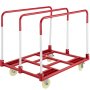 Panel Mover - 5'' Swivel Casters, Steel Panel Cart Dolly 2400lbs Capacity