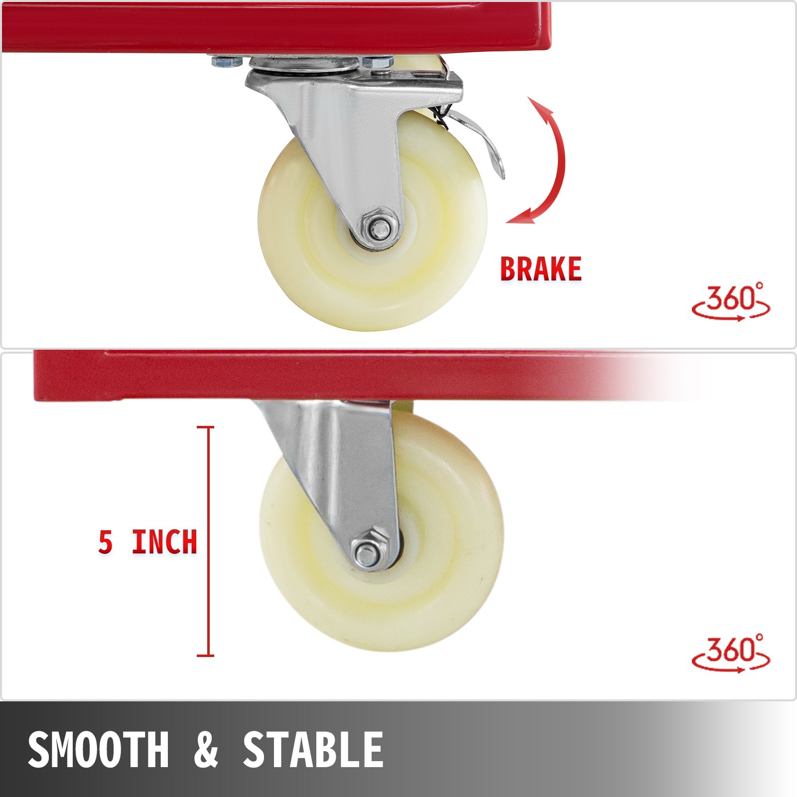 Panel Cart Dolly Steel Panel Mover 2400lbs, 5'' Swivel Casters Panel Truck